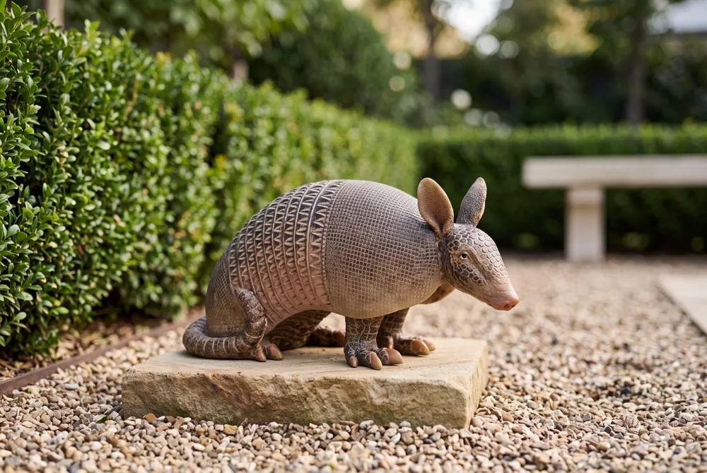 Tank the Armadillo Garden Statue