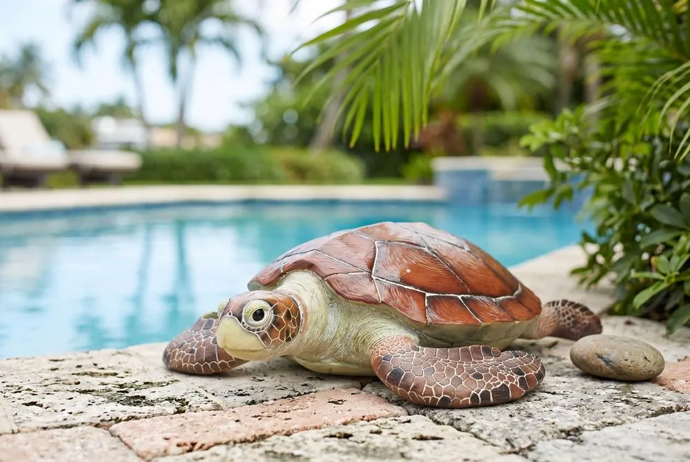 Flat Back Sea Turtle Statue: Each