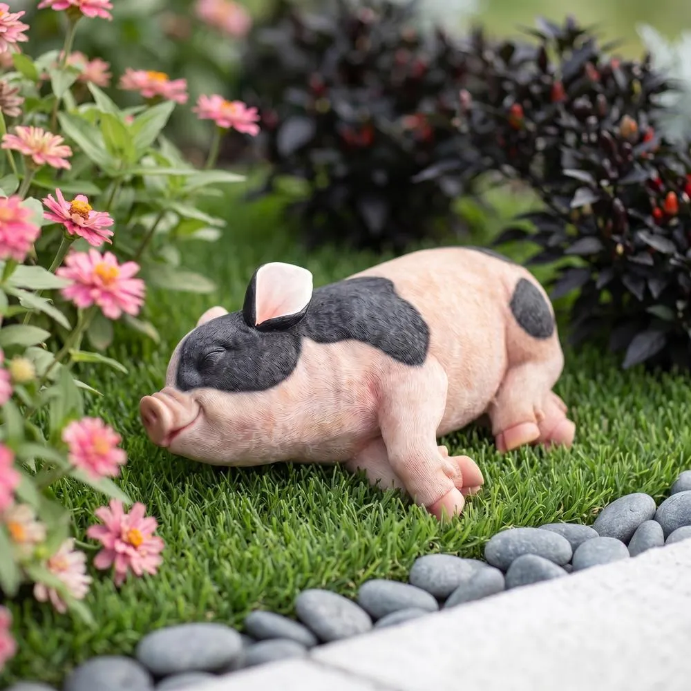 Sleeping Pig Statue