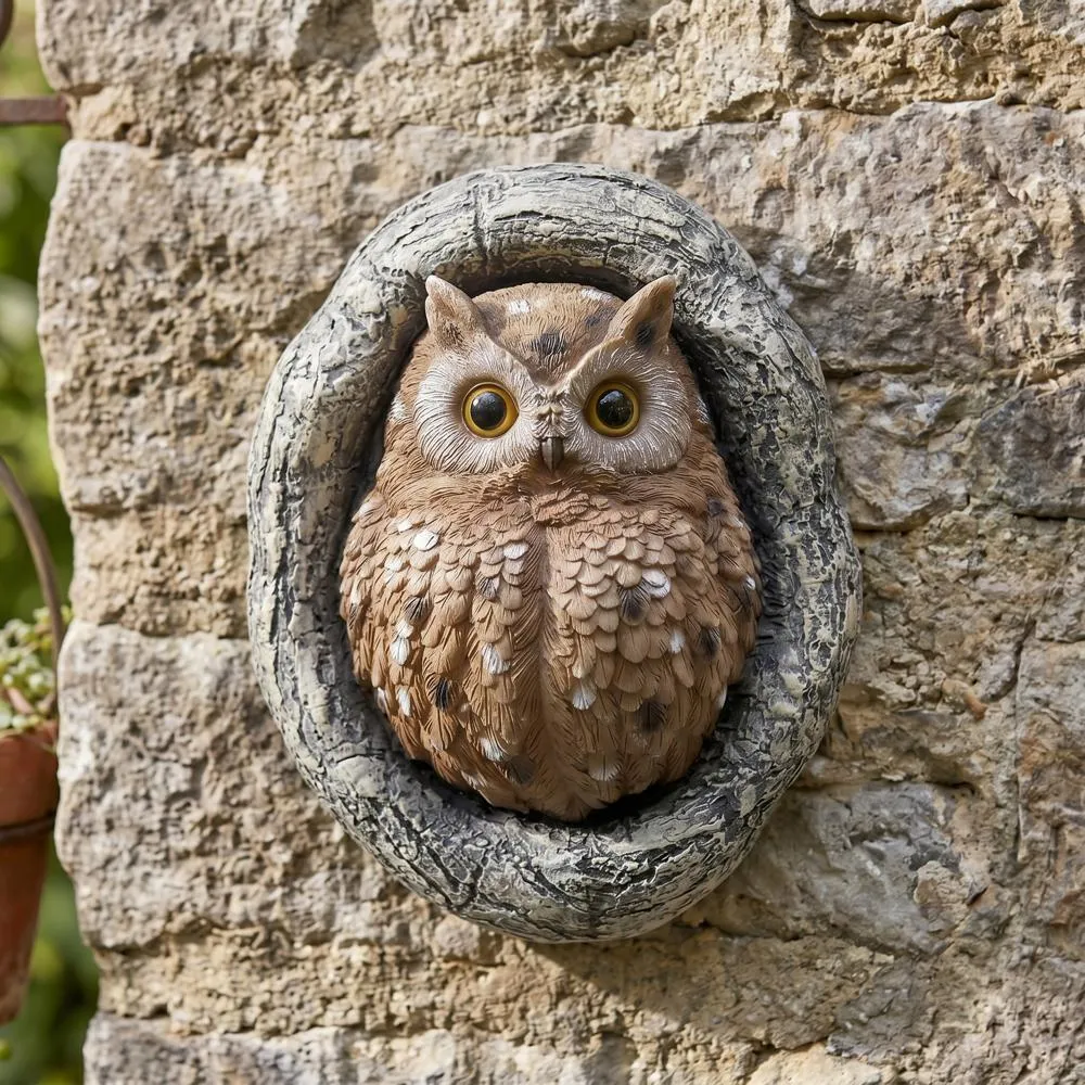 Octavius Knothole Owl Tree Sculpture: Each