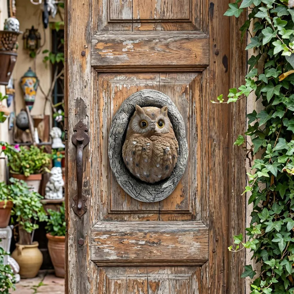 Octavius Knothole Owl Tree Sculpture: Each