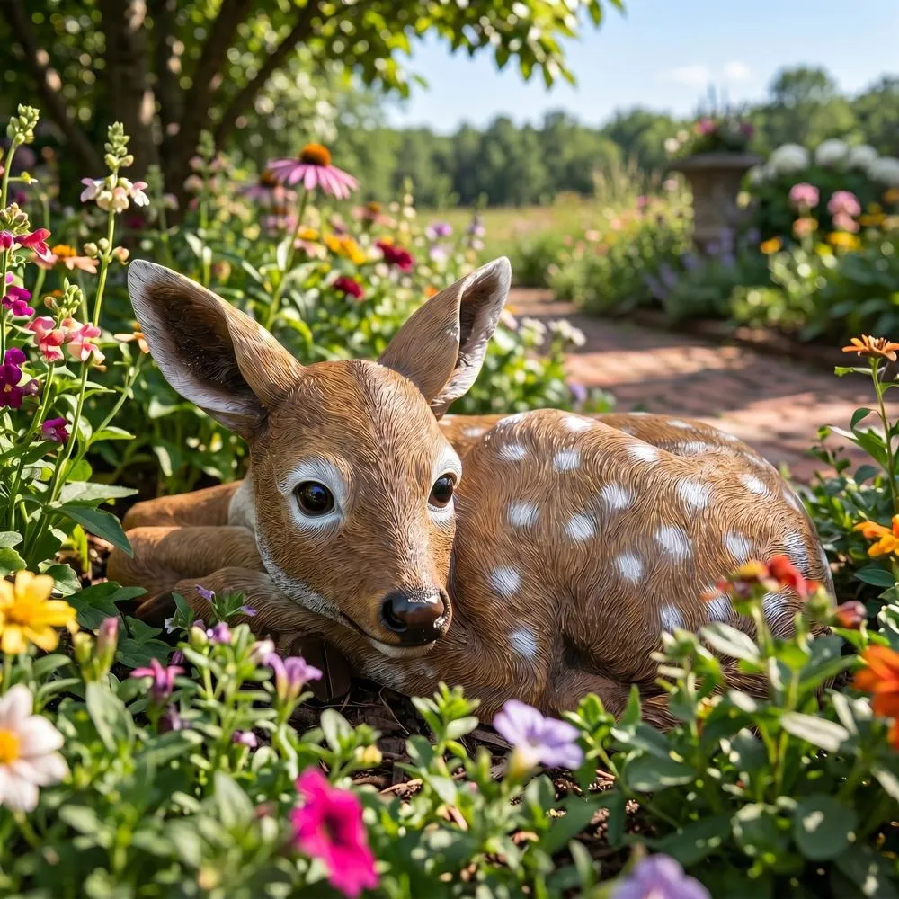 Hershel the Forest Fawn Baby Deer Statue