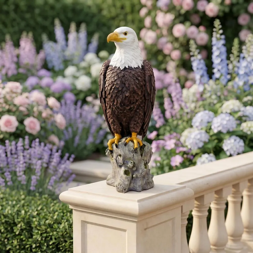 Majestic Mountain Eagle Garden Statue