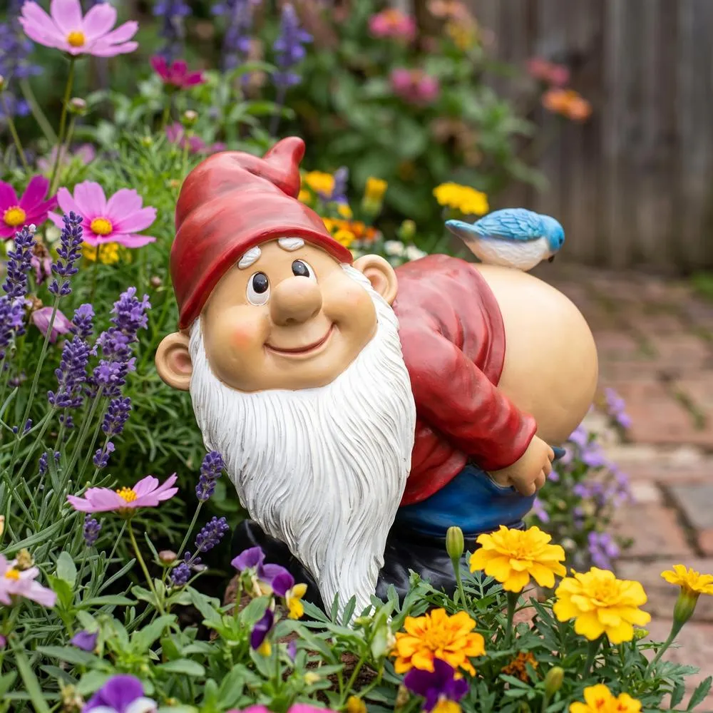 Loonie Moonie Bare Buttocks Garden Gnome Statue: Large