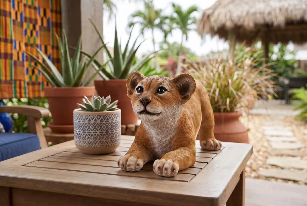 Lion Cubs of the Sahara Animal Statues: Tibesti