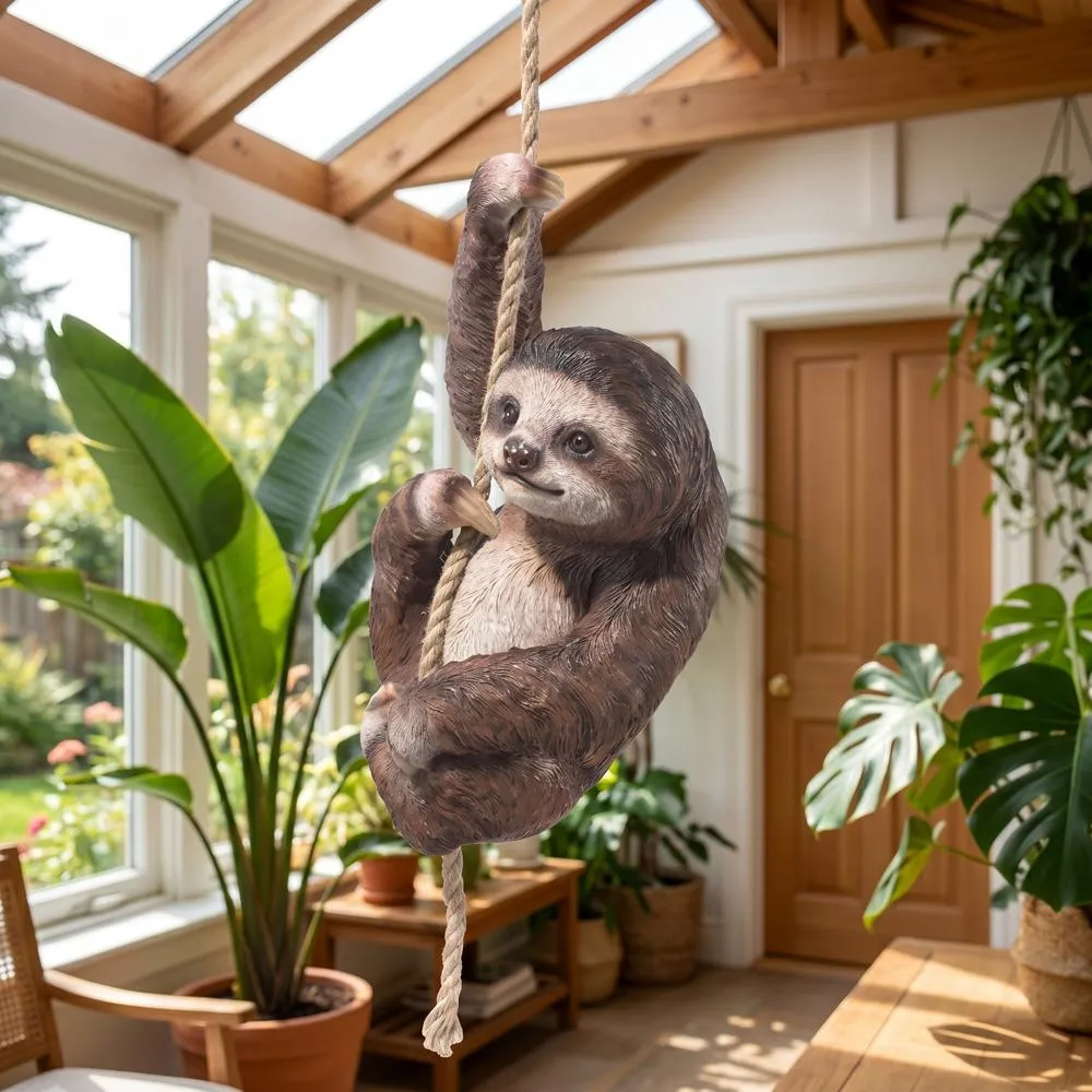 Hanging Horatio the 3-Toed Sloth Statue