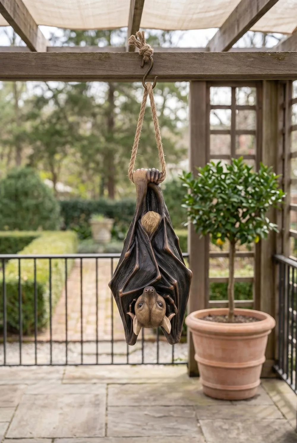 Hanging Mega Bat Sculpture