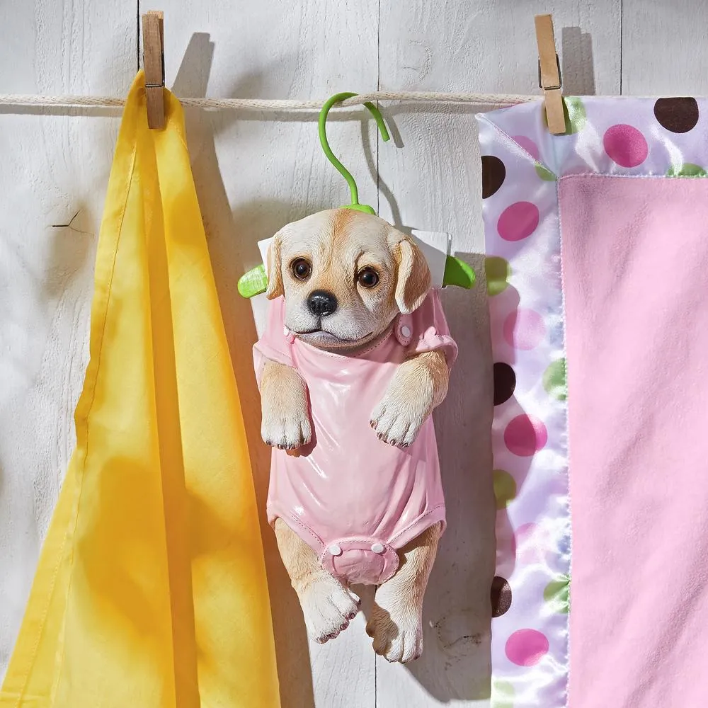 Hanger Hound Labrador Retriever Hanging Puppy Dog Statue
