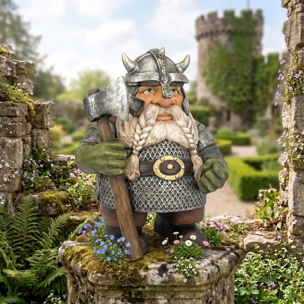 Viking Victor Norse Dwarf Gnome Statue
