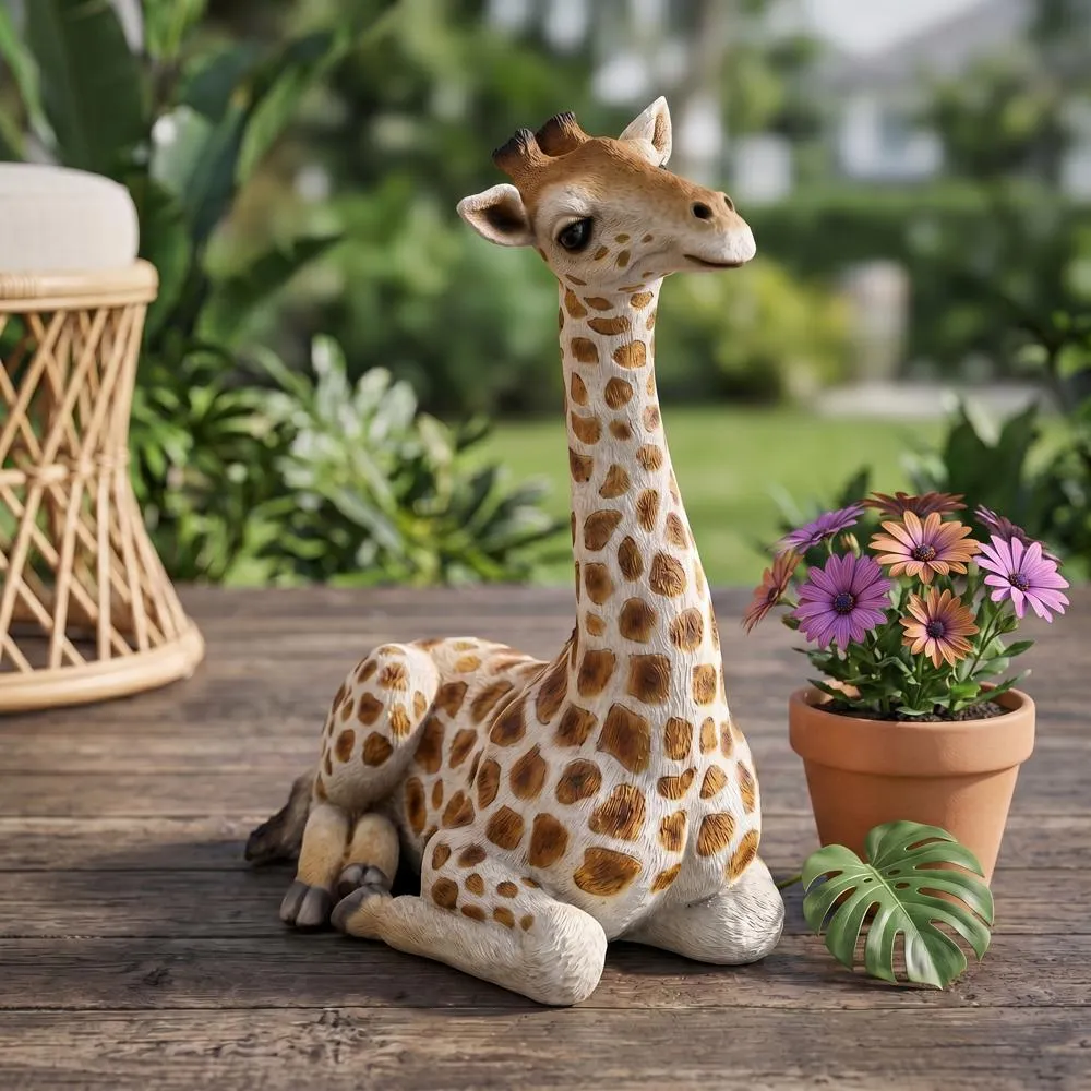 Zari the Resting Giraffe Statue: Medium