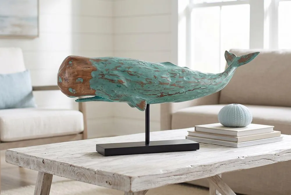 Folk Art Whale Statue
