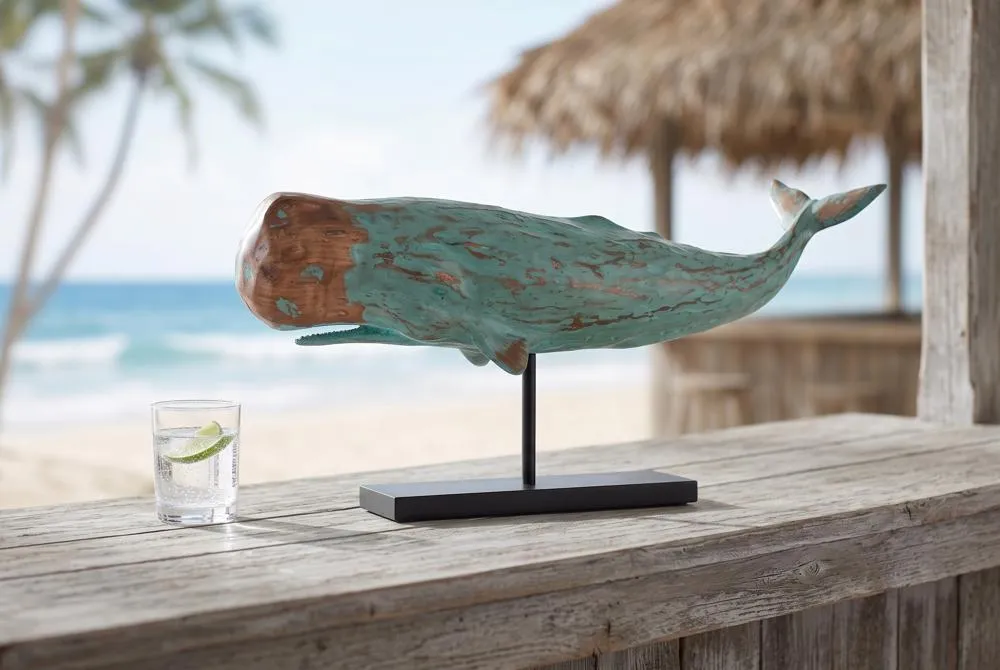 Folk Art Whale Statue