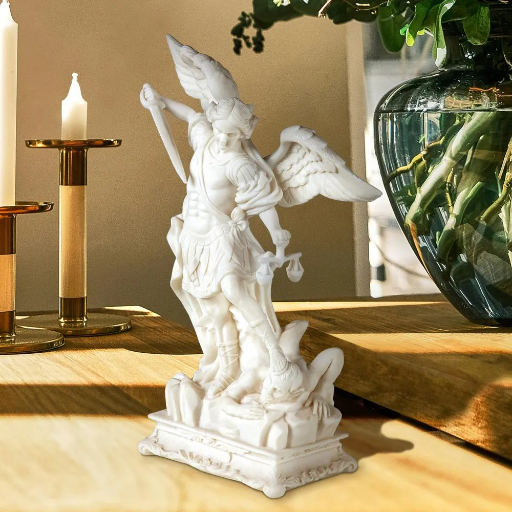 Saint Michael the Archangel Defeating the Devil Statue: Medium