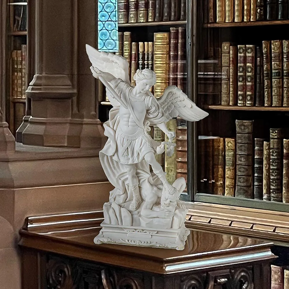 Saint Michael the Archangel Defeating the Devil Statue: Large