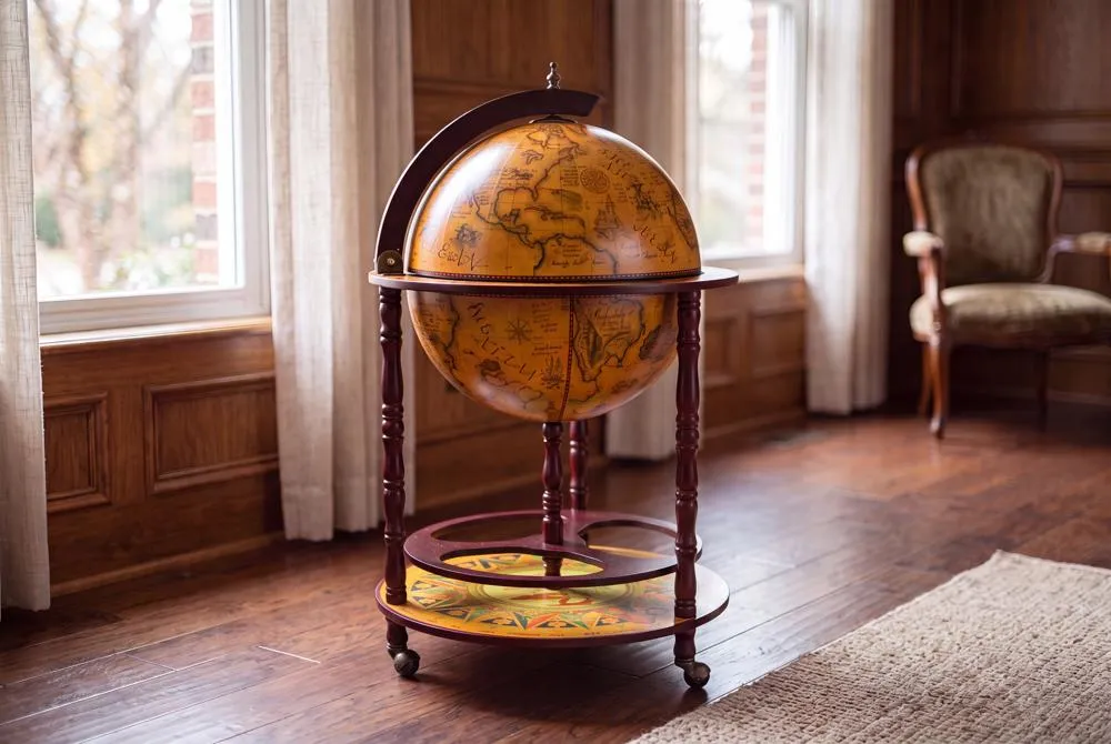 Sixteenth-Century Italian Replica Globe Bar