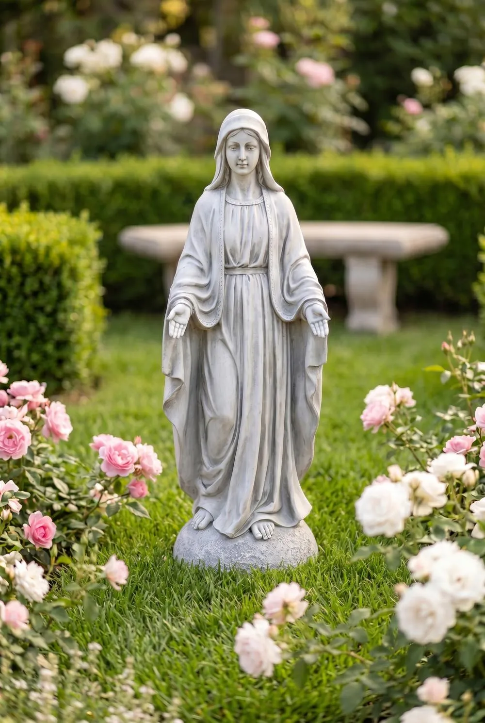Madonna of Notre Dame Garden Statue: Grand