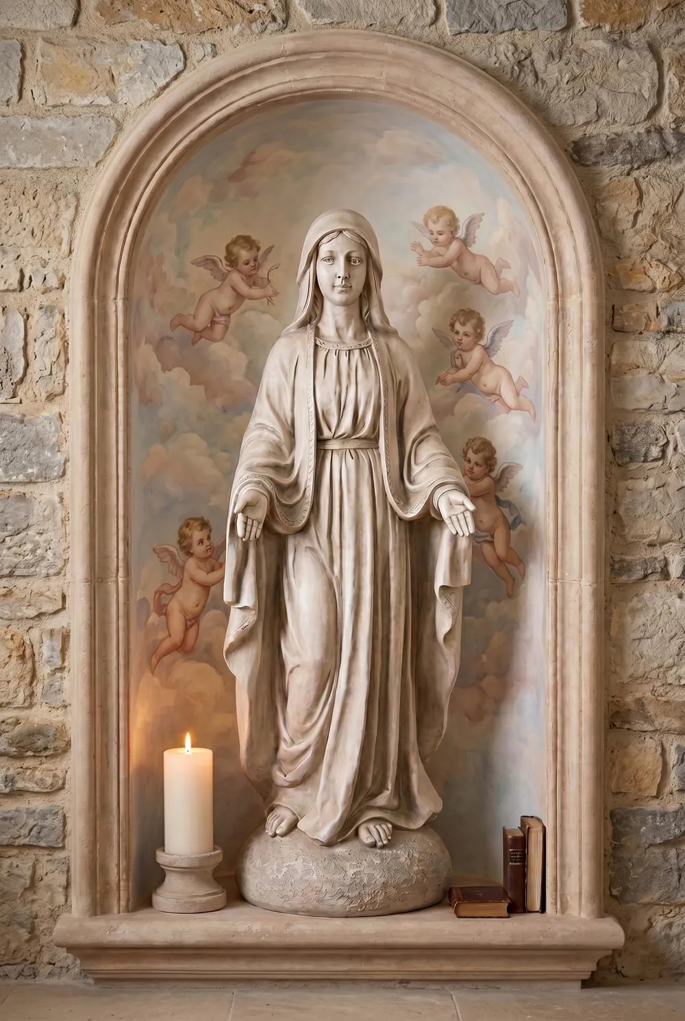 Madonna of Notre Dame Garden Statue: Grand