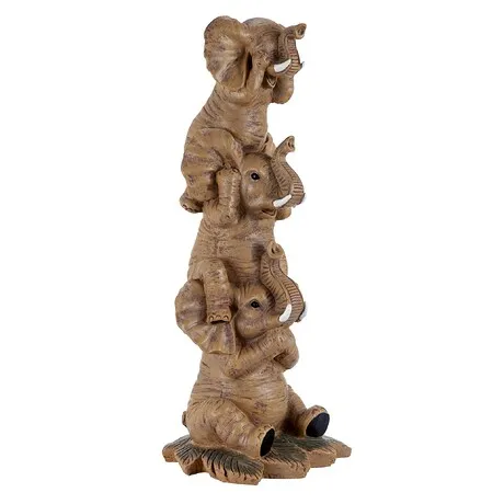 The Hear-No, See-No, Speak-No Evil Elephants Statue: Large