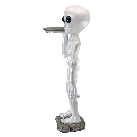 Roswell the Alien Butler Sculptural Pedestal Table