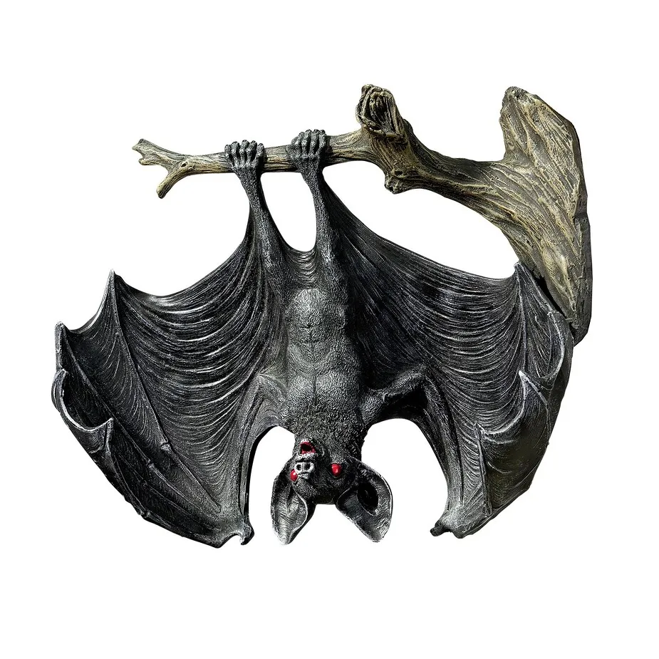 Demon of the Night Hanging Vampire Bat Statue