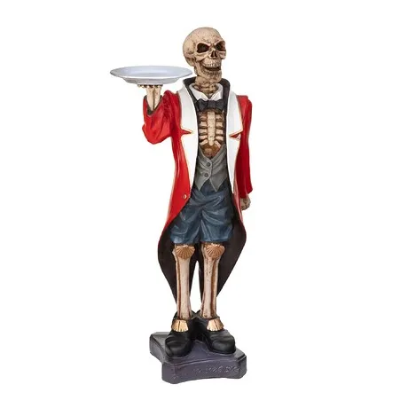 Bones the English Skeleton Butler Sculptural Pedestal Table