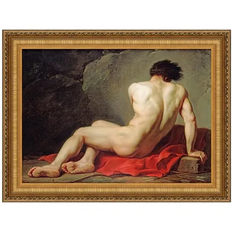 Patrocles Framed Canvas Replica Painting: Grande