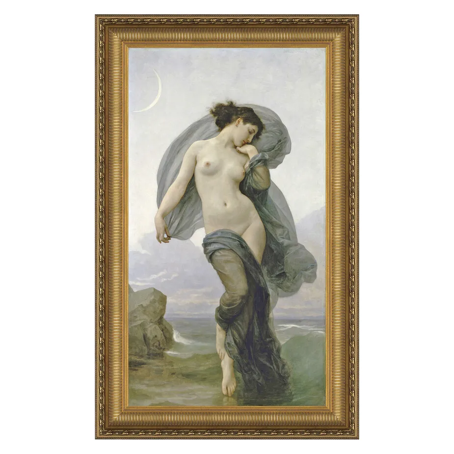 Evening Mood Framed Canvas Replica Painting: Medium