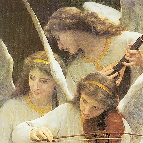 Song of the Angels Framed Canvas Replica Painting: Medium