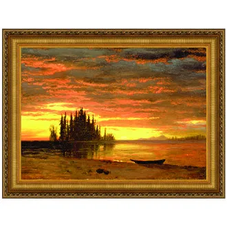 California Sunset Framed Canvas Painting Replica: Grande