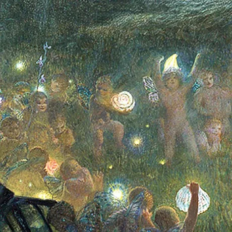 Midsummer Eve Framed Canvas Replica Painting: Large
