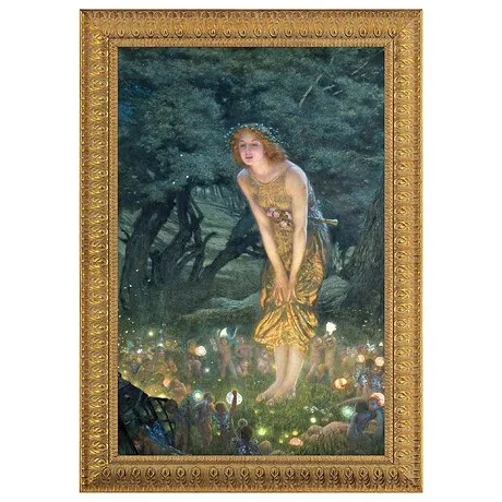 Midsummer Eve Framed Canvas Replica Painting: Grande
