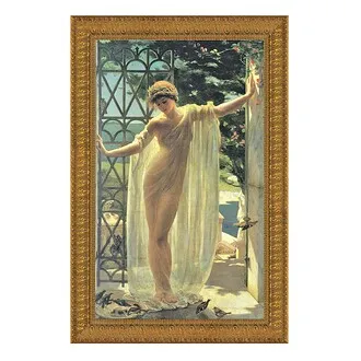 Lesbia Framed Canvas Replica Painting: Large