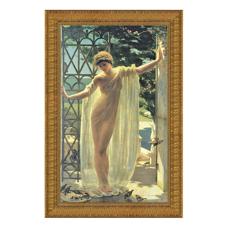 Lesbia Framed Canvas Replica Painting: Large