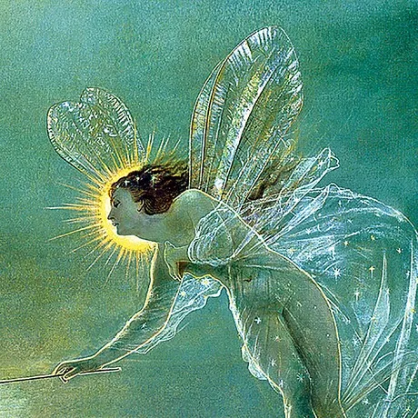 Spirit of the Night Fairy Framed Canvas Replica Painting: Estate