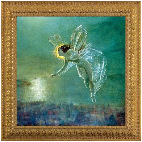 Spirit of the Night Fairy Framed Canvas Replica Painting: Estate