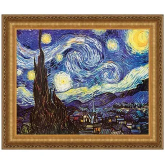 Starry Night Framed Canvas Replica Painting: Estate