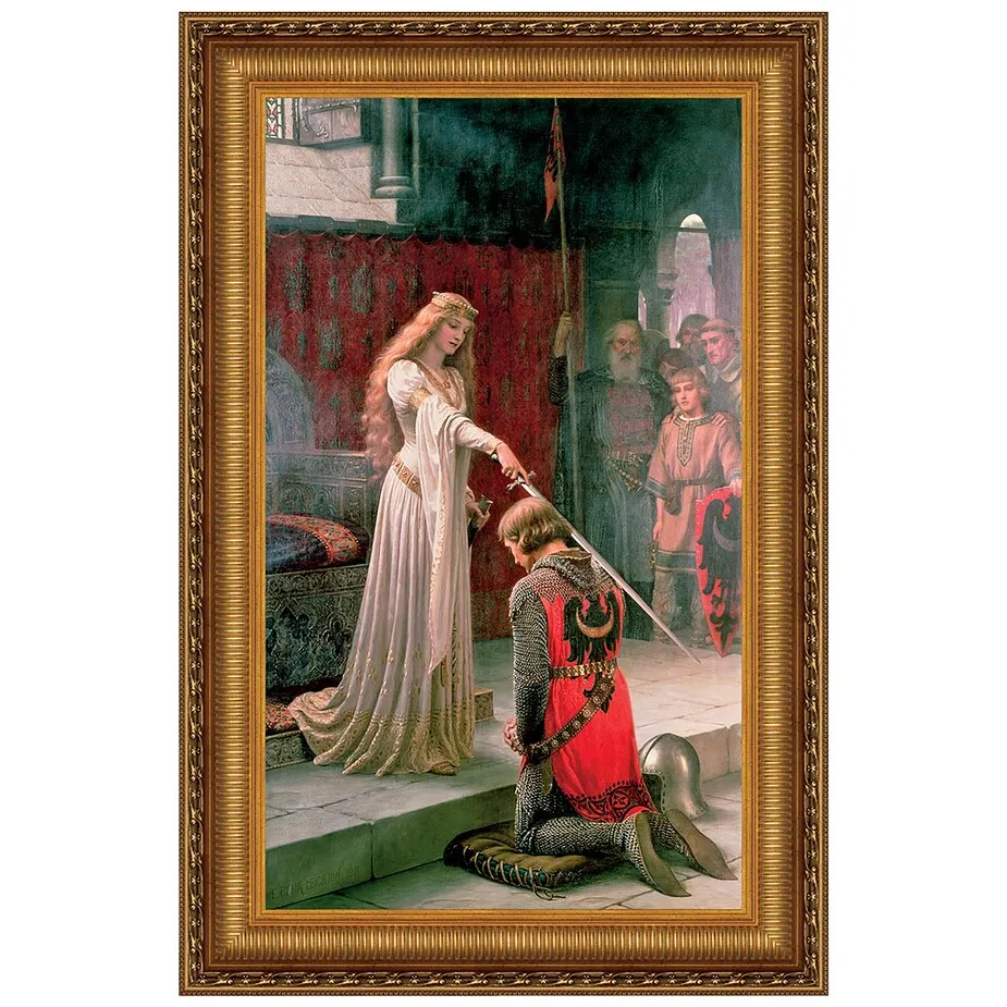 The Accolade Framed Canvas Replica Painting: Large