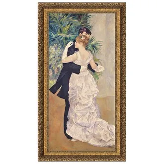La Danse a la Ville Framed Canvas Replica Painting: Large