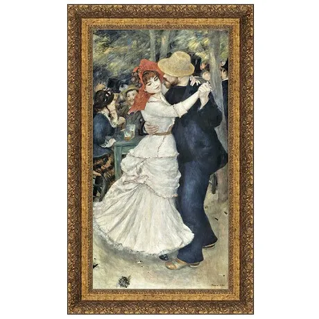 La Danse a Bougival Framed Canvas Replica Painting: Grande