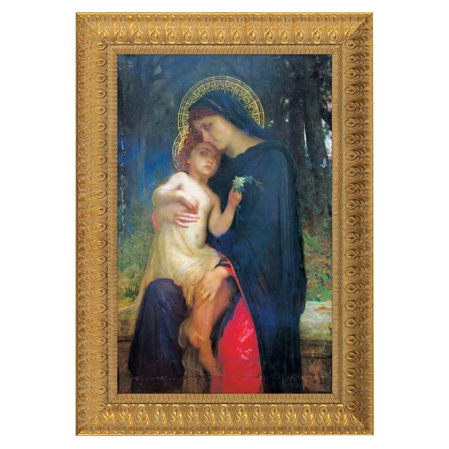 L'Addolorata Framed Canvas Replica Painting: Medium