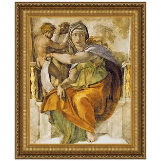 The Delphic Sibyl Framed Canvas Replica Painting: Grande