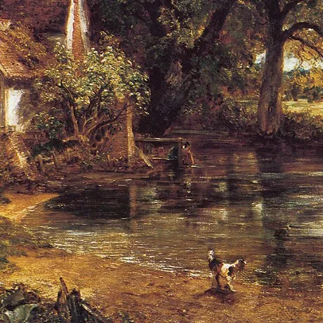 The Hay Wain Framed Canvas Replica Painting: Small