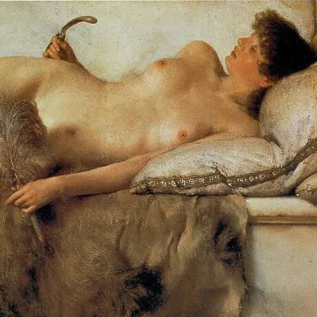 In the Tepidarium Framed Canvas Replica Painting: Grande