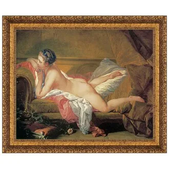 The Blond Odalisque Framed Canvas Replica Painting: Small
