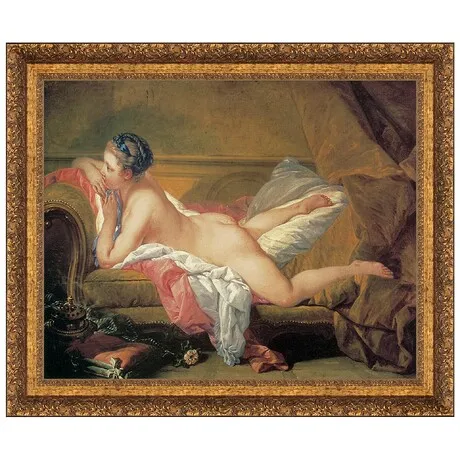 The Blond Odalisque Framed Canvas Replica Painting: Medium