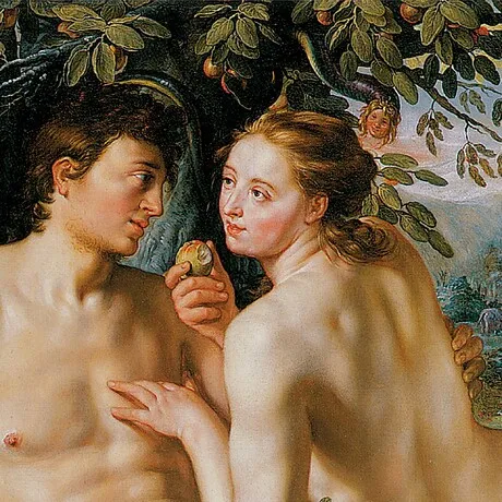 The Fall of Man Framed Canvas Replica Painting: Small