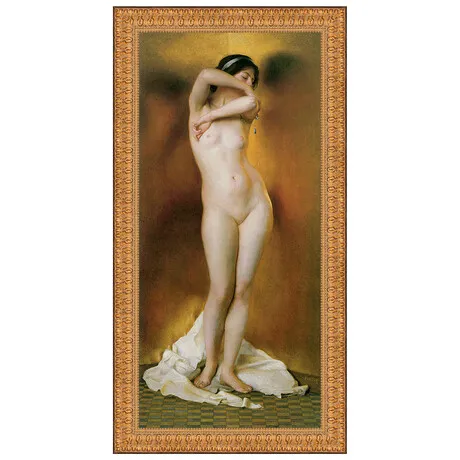 Glow of Gold, Gleam of Pearl Framed Canvas Replica Painting: Grande