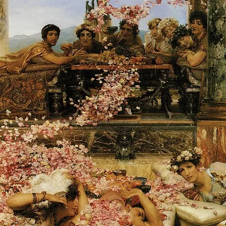 The Roses of Heliogabalus Framed Canvas Replica Painting: Small