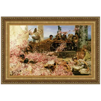 The Roses of Heliogabalus Framed Canvas Replica Painting: Small