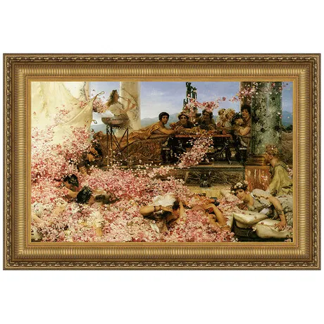 The Roses of Heliogabalus Framed Canvas Replica Painting: Large